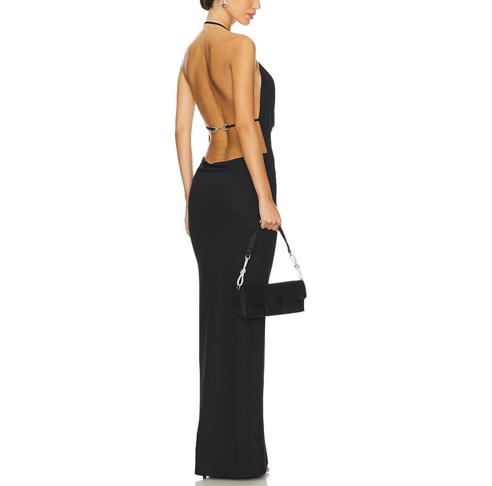NBD Black Backless Maxi Dress